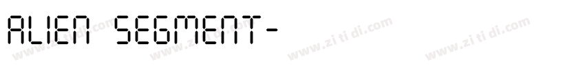 Alien segment字体转换